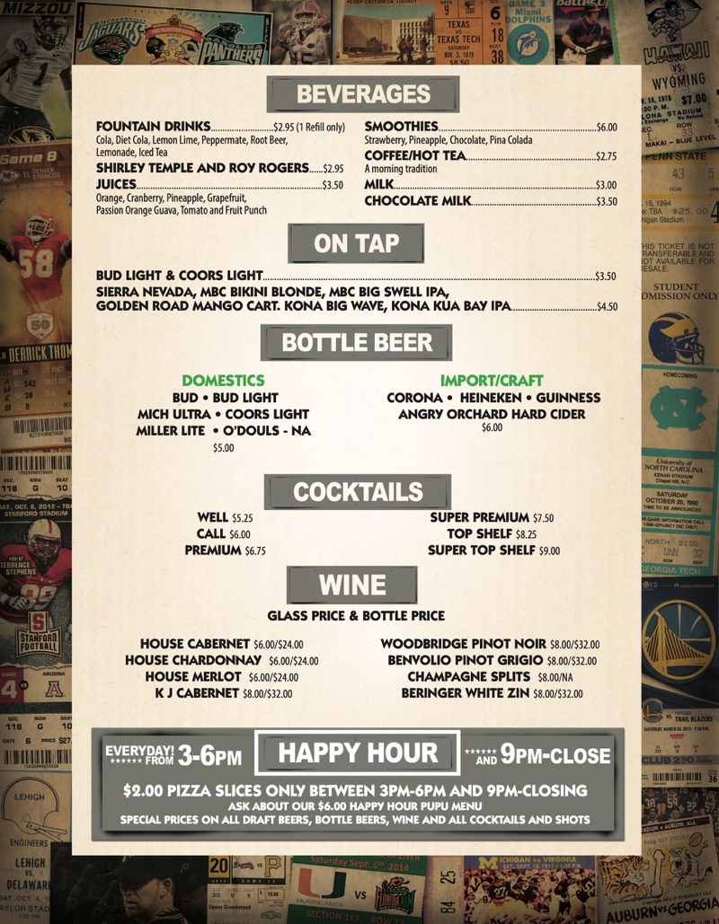 Dollies Menu
